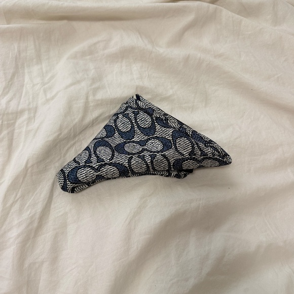 Textured Signature Print Silk Square Scarf - Picture 5 of 8